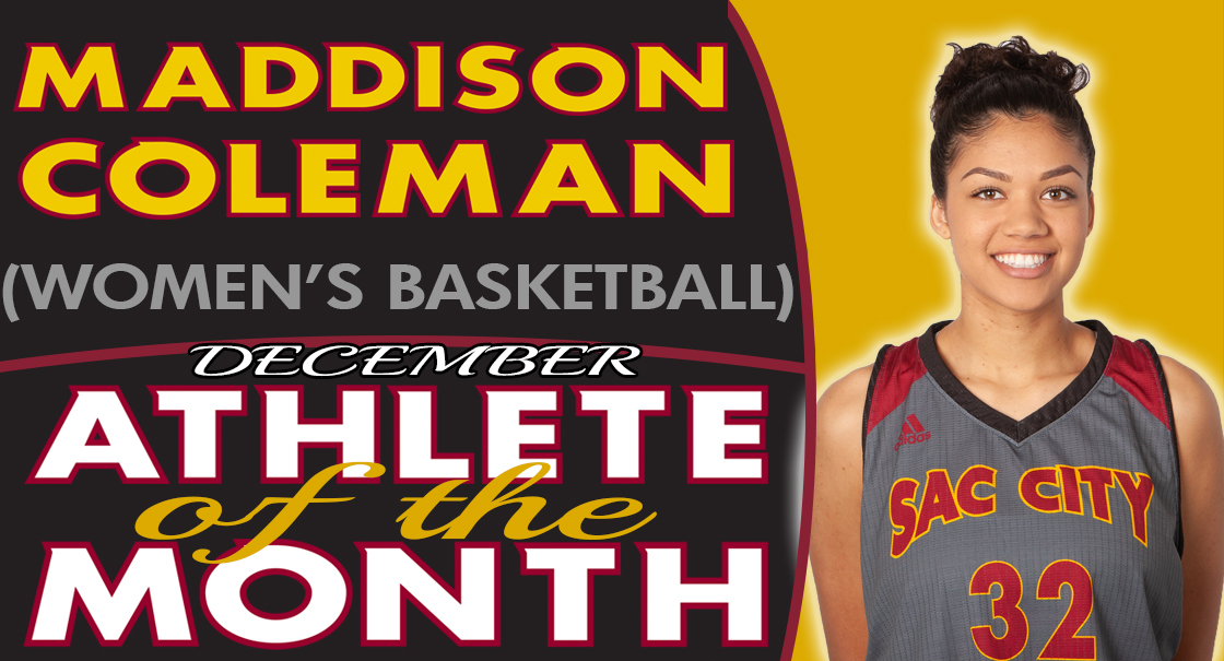Maddison Coleman named the SCC December Female Athlete of the Month