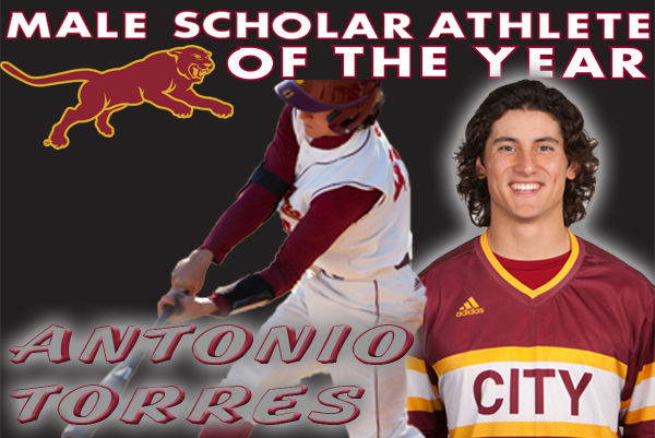 Antonio Torres is named the SCC Male Scholar Athlete of the Year