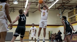 The Panthers beat Modesto 85-71 and are Big 8 Conference Co-Champions; Wagner scores 22 of his 27 points in the 2nd half