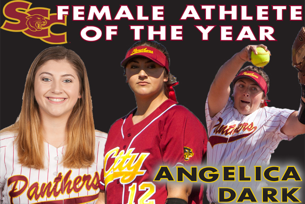 Angelica Dark is named the SCC Female Athlete of the Year