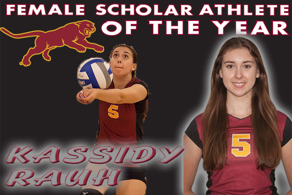 Kassidy Rauh is named the SCC Female Scholar Athlete of the Year