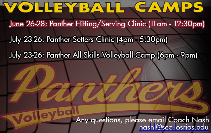 Volleyball Camp registration is now open...click image for forms and more details