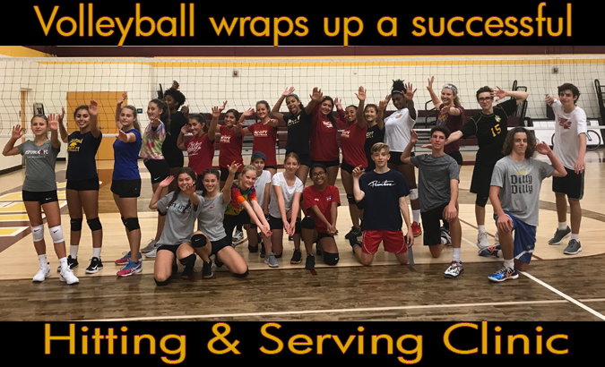 Volleyball's Hitting & Serving Clinic a Great Success!