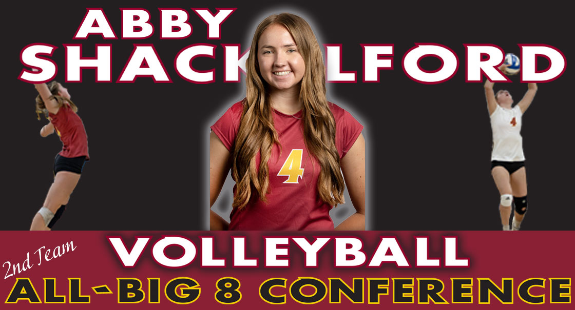 Shackelford earns 2nd Team All-Big 8 Conference honors for the 2nd time in her career