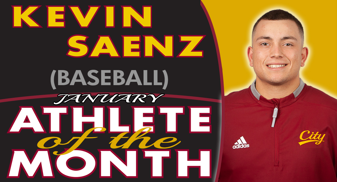 Kevin Saenz named the SCC January Male Athlete of the Month