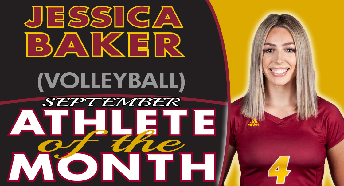 Jessica Baker named the SCC September Female Athlete of the Month