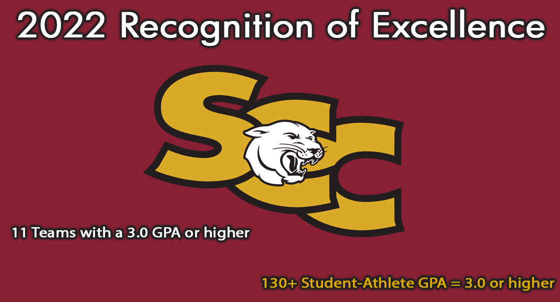 SCC Athletic Department releases the 2022 Recognition of Excellence for Teams and Individuals