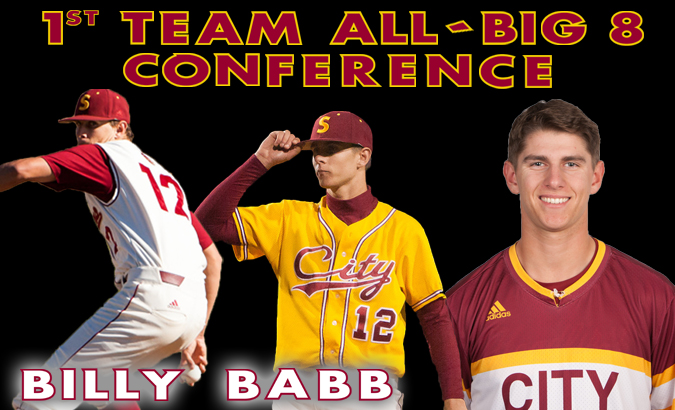 Babb is a 1st Team All-Big 8 Conference Selection