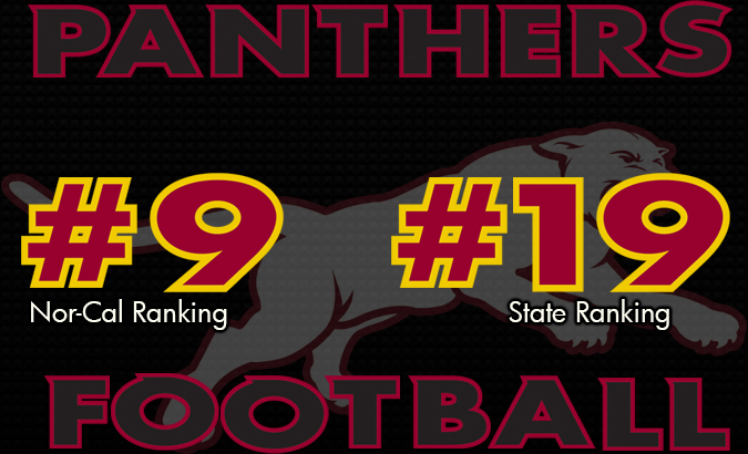 Football enters final week of the regular season ranked #19 in the State and #9 in Nor-Cal