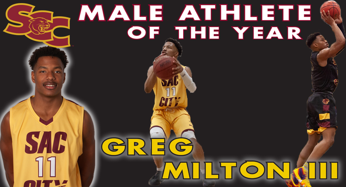 Greg Milton III is the 2018-19 SCC Male Athlete of the Year