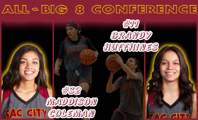 Huffhines and Coleman are selected to the All-Big 8 Conference Team