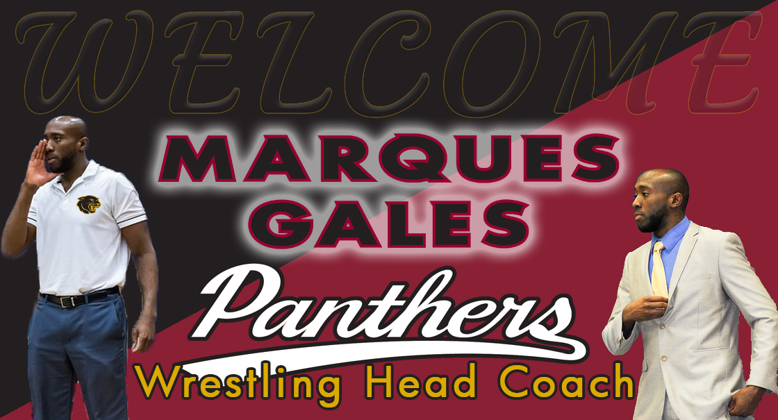 Panthers welcome new Wrestling Head Coach, Marques Gales, from Trinity College