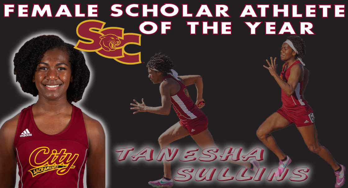 Tanesha Sullins is awarded the 2019-20 SCC Female Scholar Athlete of the Year
