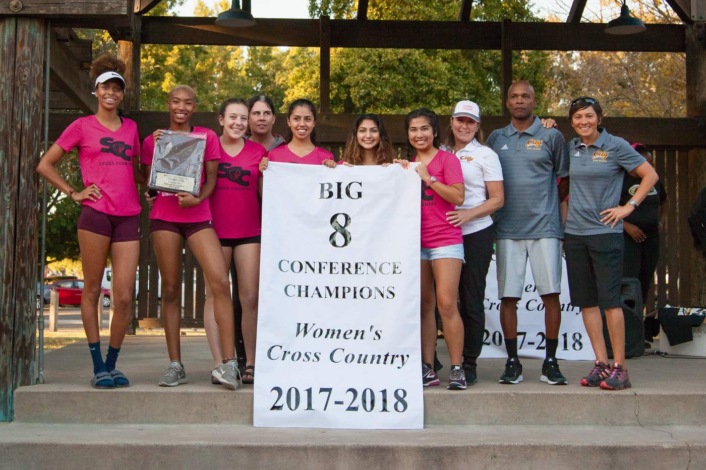 Women's XC wins Big 8 Championship for 2nd straight year!