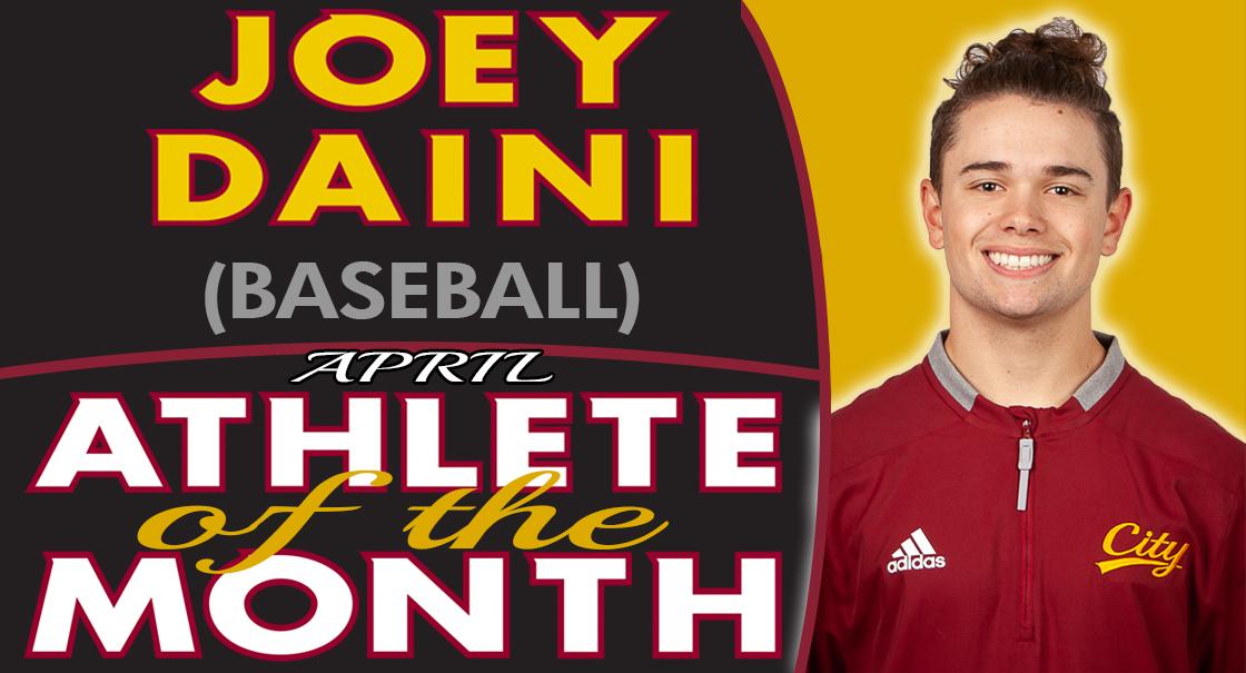 Joey Daini named the SCC April Male Athlete of the Month
