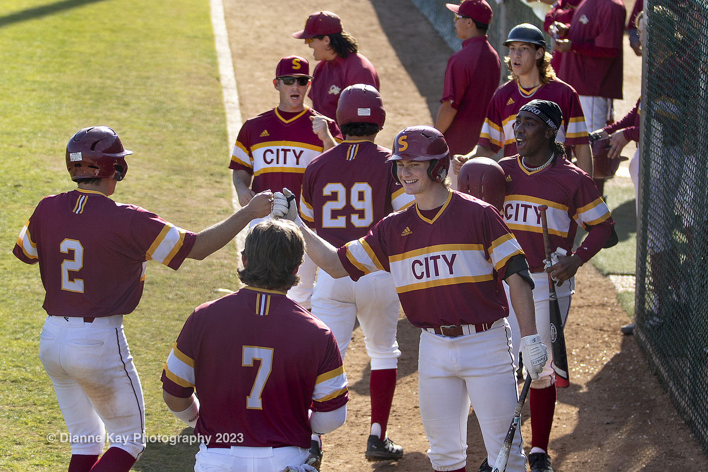 City snaps their 4-game losing streak and avoids the 3-game sweep with a 7-2 win over Fullerton